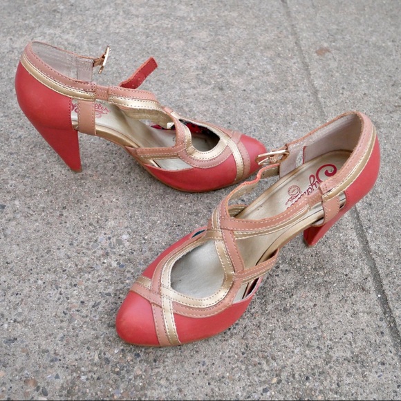 Seychelles pink & gold heels - Picture 3 of 12